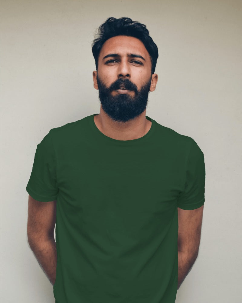 Crew Neck Tee - Olive Green