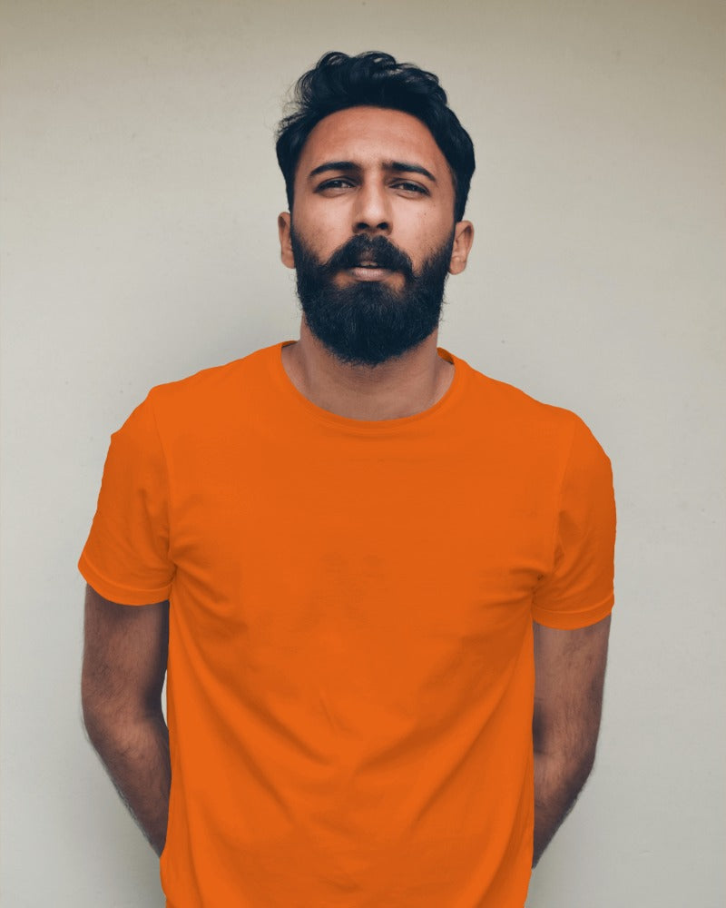 Crew Neck Tee - Orange