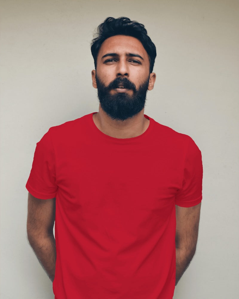 Crew Neck Tee - Red