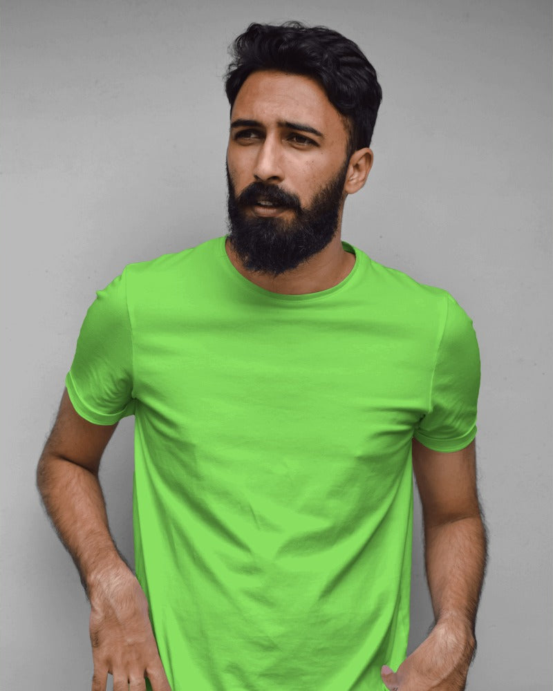 Crew Neck Tee - Liril Green