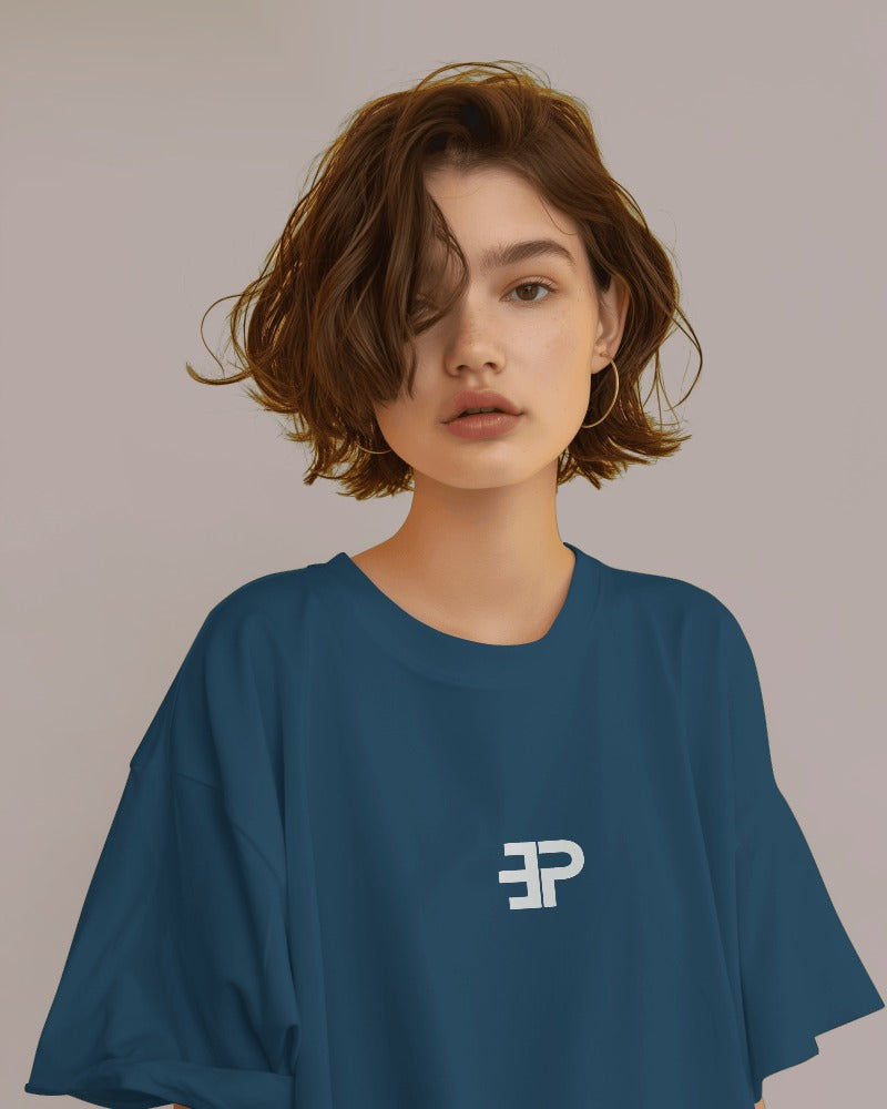 Oversized Tee - Navy Blue