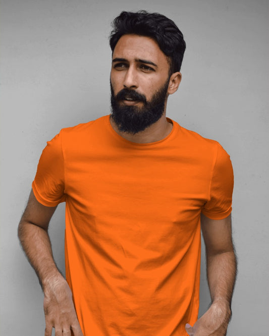 Crew Neck Tee - Orange