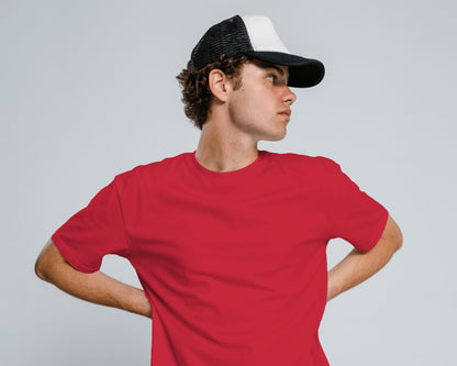 Crew Neck Tee - Red